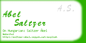 abel saltzer business card